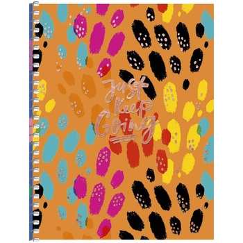 Блокнот для записей Student, В6, в клеточку, спираль, 80 л., Радужный градиентный принт (B6-SC-080-6108K) - Pampik