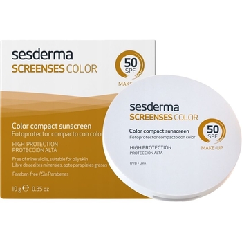 Компактная пудра для лица Sesderma Screenses Color SPF 50 Brown 10 г - Pampik