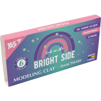 Пластилин Yes Glamour, 6 цветов, 120 г (540640) - Pampik