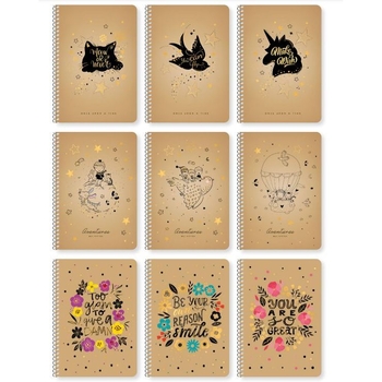 Тетрадь для записей Student You can fly, А5, в клеточку, спираль, 96 листов (A5-SC-096-6100K) - Pampik - 2