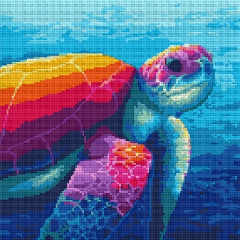 Алмазная мозаика Santi Черепаха, 40х40 см (954517) - Pampik