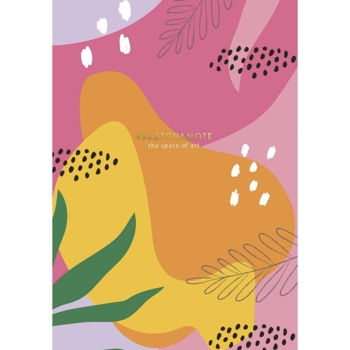 Зошит для ескізів Muse, А5, без лініювання, 64 аркуші, рожевий (A5-3C-064-365) - Pampik