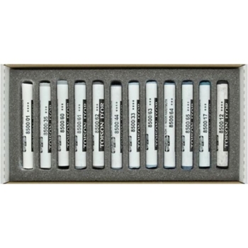 Мел-пастель Koh-i-Noor Toison Dor 12 шт серые оттенки (8522012002GY) - Pampik - 2