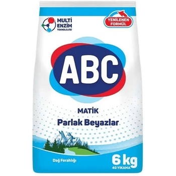 Пральний порошок АВС Automat Гірська Свіжість для білих речей 6 кг - Pampik