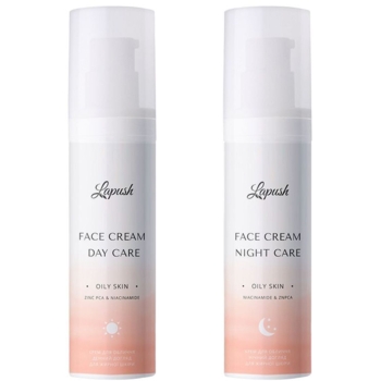 Набір для жирної шкіри Lapush Day & Night: Денний крем з цинком PCA та ніацинамідом 50 мл + Нічний крем з цинком PCA та ніацинамідом 50 мл - Pampik