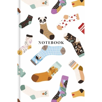 Блокнот для записів MonAmi Шкарпетки, A6, в клітинку, 80 аркушів (A6-IC-080-7016K) - Pampik