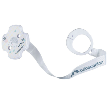 Клипса для пустышки Bebe Confort Urban Garden, белая (3104209700) - Pampik