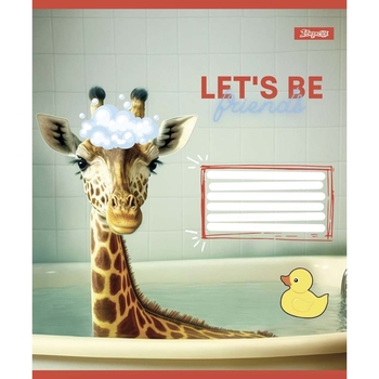 Тетрадь общая 1 Вересня Let`s be friends, А5, в косую линию, 12 листов (766300) - Pampik - 3