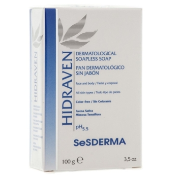 Дерматологическое мыло Sesderma Laboratories Hidraven Dermatological Bar, для всех типов кожи, 100 г - Pampik