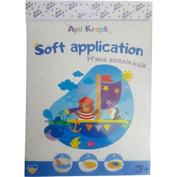 Набор для творчества Аплі Краплі Мягкая аппликация Мишка (МА-18) - Pampik - 2