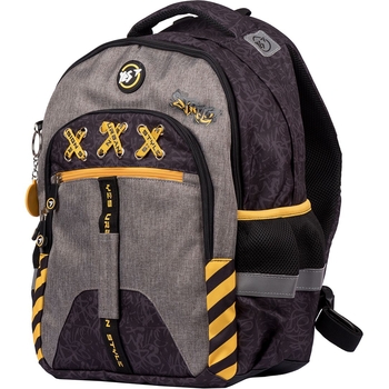 Рюкзак Yes TS-64 Street style, черный с серым (554683) - Pampik