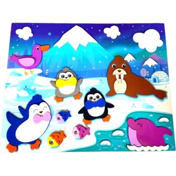 Набор для творчества Аплі Краплі Мягкая аппликация Пингвины (МА-19) - Pampik