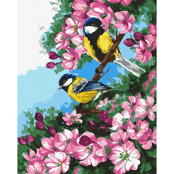 Набір для розпису по номерах Ідейка Нерозлучна пара, 40х50 см (KHO4486) - Pampik