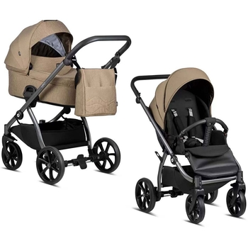 Коляска універсальна 2 в 1 Tutis Leo Brown (1222104) - Pampik