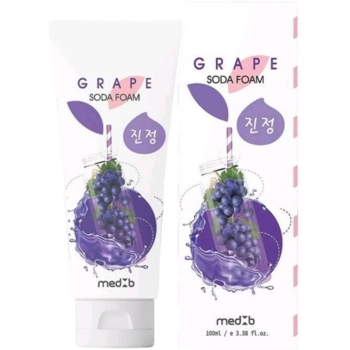 Пенка для умывания лица с содой MED B Grape, с экстрактом винограда, 100 мл - Pampik
