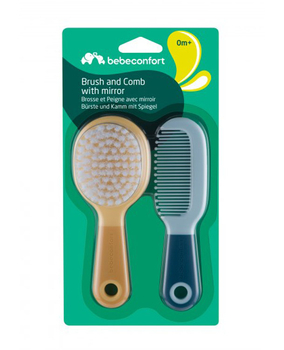 Набор для ухода за волосами Bebe Confort Brush and Comb Sweet Artic: расческа + щетка с зеркальцем (3106209700) - Pampik - 6