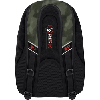 Рюкзак молодіжний Yes T-85 Smiley World Military Boy, черный с зеленым (558285) - Pampik - 5