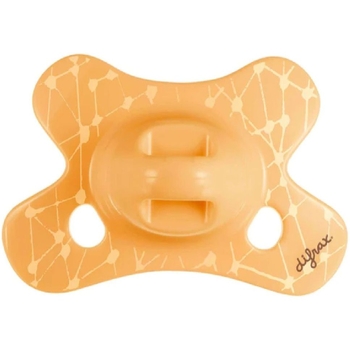 Пустышка силиконовая Difrax Natural 0-6 мес. Apricot grid оранжевая (123 Apricot_grid) - Pampik
