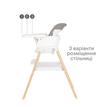 Стільчик для годування Tutti Bambini Nova, білий (611010/3511) - Pampik - 5