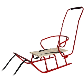 Санки Vitan Лайка зі спинкою червоні (2030058) - Pampik - 2