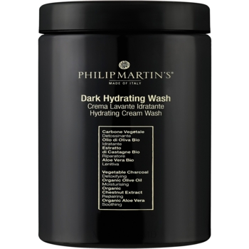 Зволожуючий шампунь для шкіри голови та бороди Philip Martin's Dark Hydrating Wash Crema, 1 л - Pampik