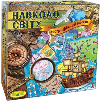 Настольная игра Київська фабрика іграшок Вокруг света География - Pampik