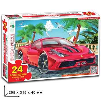 Гра-пазл Київська фабрика іграшок Феррарі 24 елементів - Pampik - 2