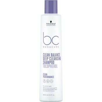 Шампунь для глубокого очищения Schwarzkopf Professional BC Bonacure Сlean Balance Deep Cleansing Shampoo 250 мл - Pampik