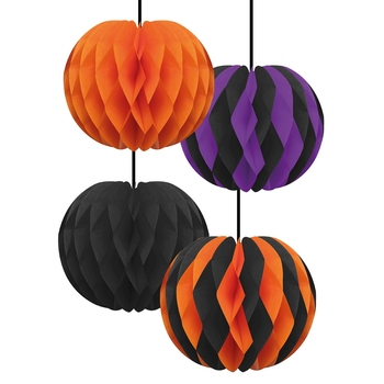 Набор бумажный Yes! Fun Halloween Шары-соты, 4 шт. (973640) - Pampik