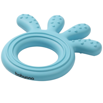 Прорізувач для зубів BabyOno Восьминіг, силіконовий, блакитний (826/03) - Pampik