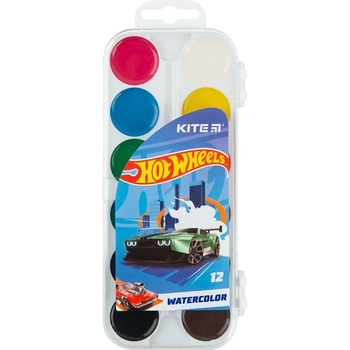 Фарби акварельні Kite Hot Wheels 12 кольорів (HW23-061) - Pampik