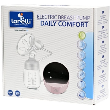Молоковідсмоктувач Lorelli Daily Comfort Pink електронний (25640) - Pampik - 2