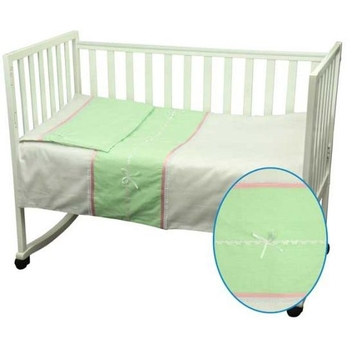 Комплект постільної білизни Руно Лапушка, бавовна, дитячий, салатовий (942ЛУ_Салатовий) - Pampik