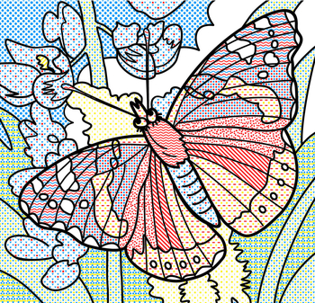 Водяна розмальовка Кристал Бук Метелики, 8 сторінок (F00026444) - Pampik - 2