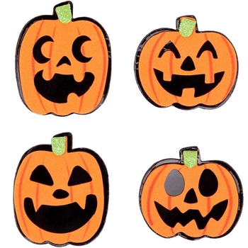 Набор наклеек Yes! Fun Halloween Веселые тыквы, 12 шт (973707) - Pampik