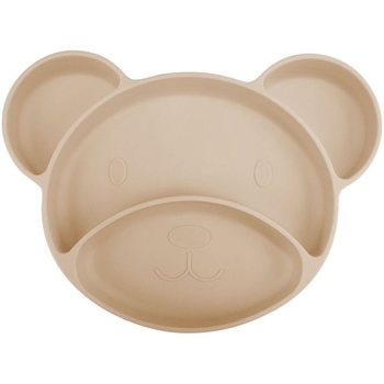 Силіконова тарілка на присосці Canpol Babies Ведмедик (51/401_bei) - Pampik