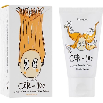 Маска для волосся Elizavecca Collagen Ceramide Coating Protein Відновлення, 100 мл - Pampik