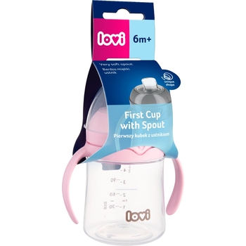 Кружка-непроливайка Lovi Моя первая кружка с носиком, 150 мл, розовый (35/353) - Pampik - 2