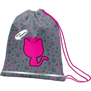 Сумка для взуття Smart SB-01 Meow сіра (559058) - Pampik