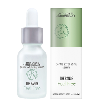Сыворотка для лица Feel Free Отшелушивающая с молочной и гиалуроновой кислотой, 30 мл - Pampik