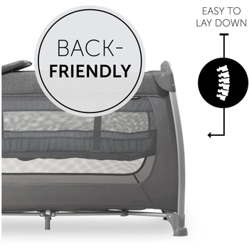 Детский манеж Hauck Play N Relax Melange Charcoal (60009-2) - Pampik - 2