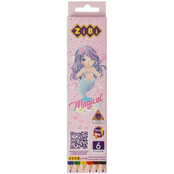 Олівці кольорові ZiBi Kids Line Магія 6 шт. (ZB.2447) - Pampik