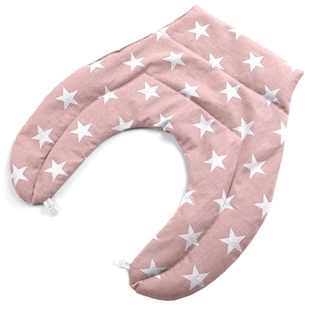 Грілка-компрес без коміру Ideia Зірка, із зерном пшениці, 46x44x24 см, пудровий (8-30290) - Pampik