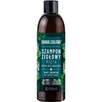 Шампунь Barwa Herbal Збільшення об'єму з екстрактом м'яти, 250 мл - Pampik