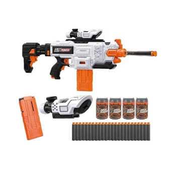 Іграшковий кулемет Fast Pioneer Electric з прицілом та м'якими набоями у магазині 24 шт. (BIG508) - Pampik - 2