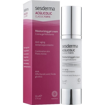 Зволожуючий крем-гель для обличчя Sesderma Acglicolic Classic Forte Moisturizing Cream-Gel, 50 мл - Pampik