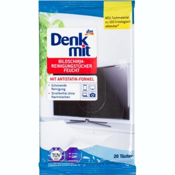 Влажные салфетки для чистки экрана Denkmit 20 шт. - Pampik