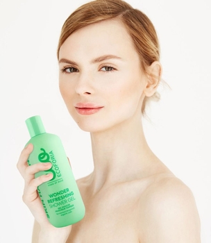 Гель для душа Ecoforia Skin Harmony Wonder Refreshing, освежающий, 400 мл - Pampik - 3