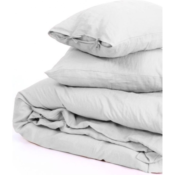 Пододеяльник MirSon Linen Beatrice лен 110х140 см детский светло-серый (2200008247881) - Pampik - 5