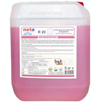 Універсальний засіб для прибирання Neta R 20 концентрат 1:50, 5 кг - Pampik